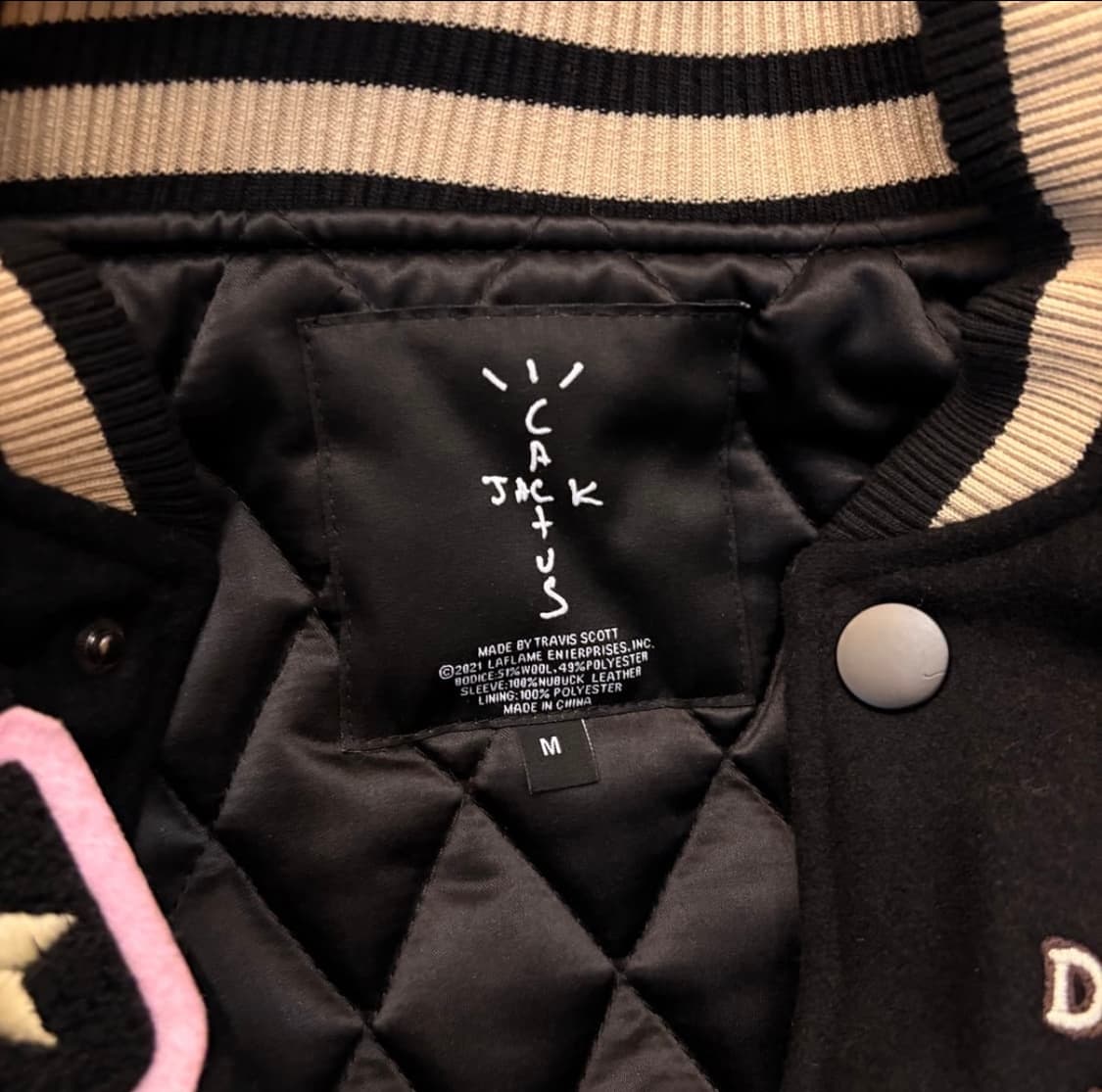 트래비스 스캇 X프라그먼트 바시티 자켓  상품이미지6