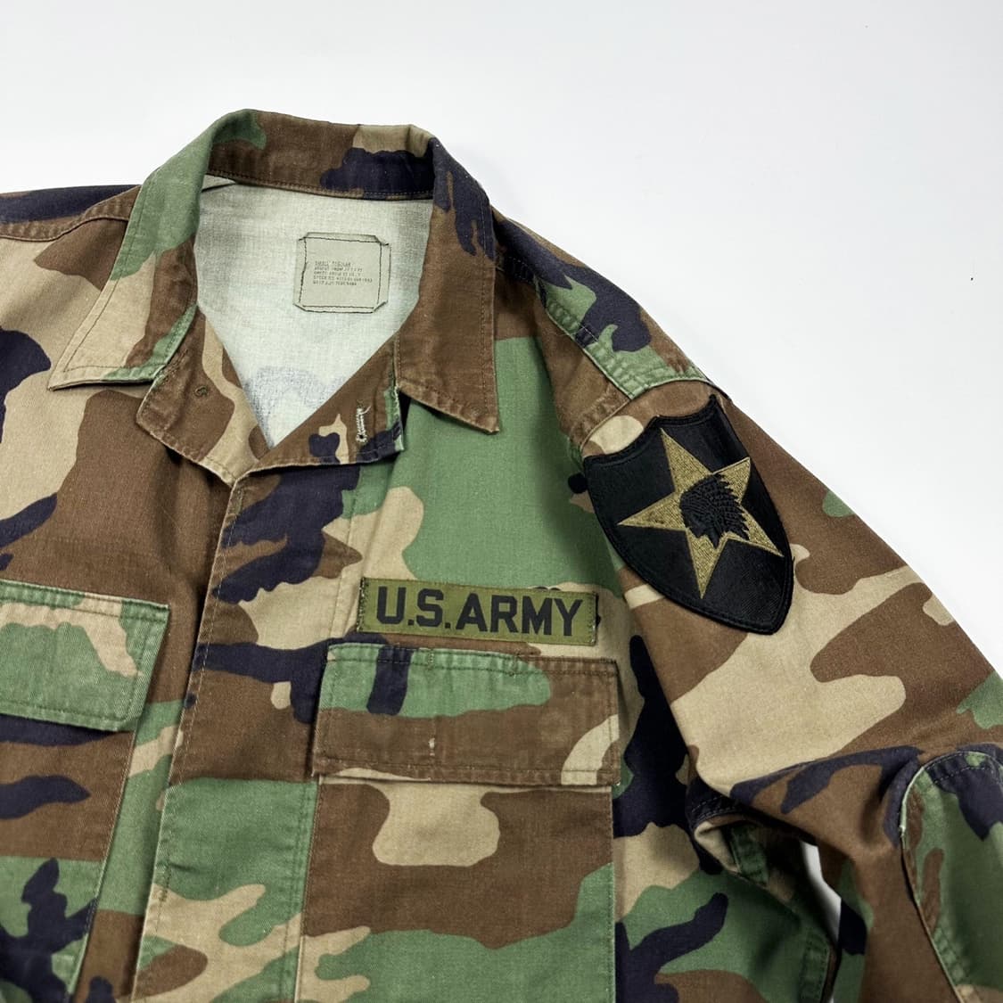 미군 오리지널 US 밀리터리 유틸리티 셔츠 (실측 M) 상품이미지3