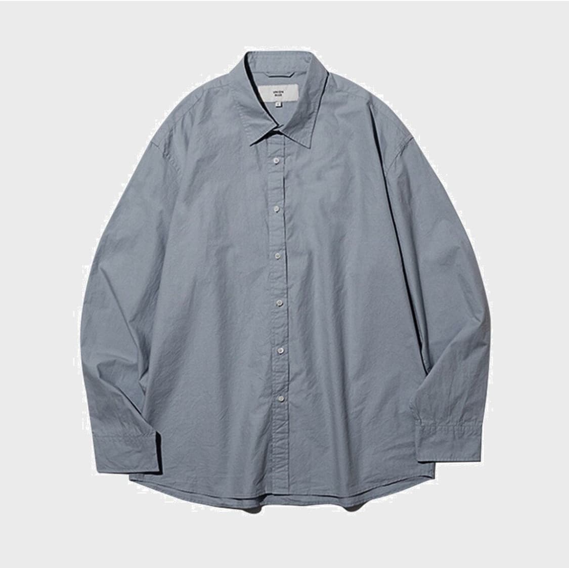 새상품 유니온블루 런드리셔츠 엔트런스 그레이 상품이미지4