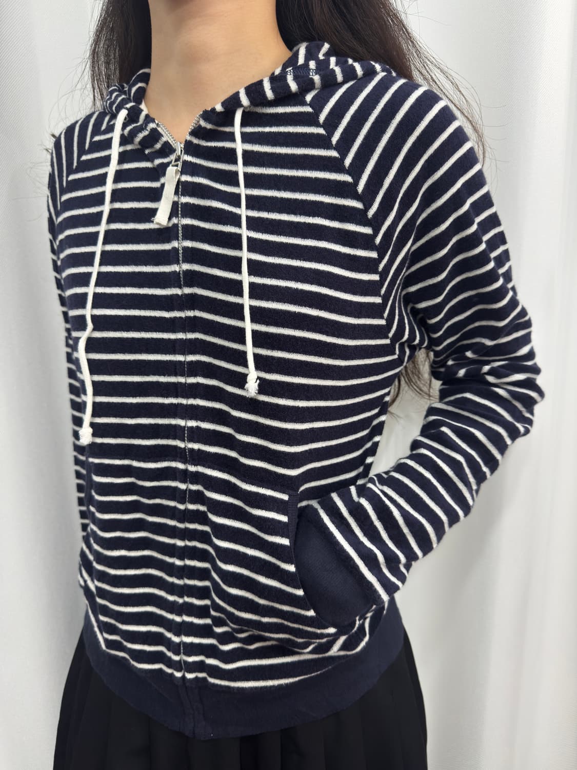 uniqlo stripe hood zipup 상품이미지3