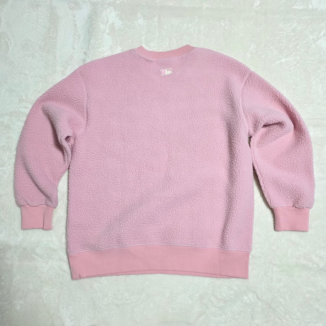 (S)여성 MLB 오버핏 뽀글이 맨투맨 상품이미지3