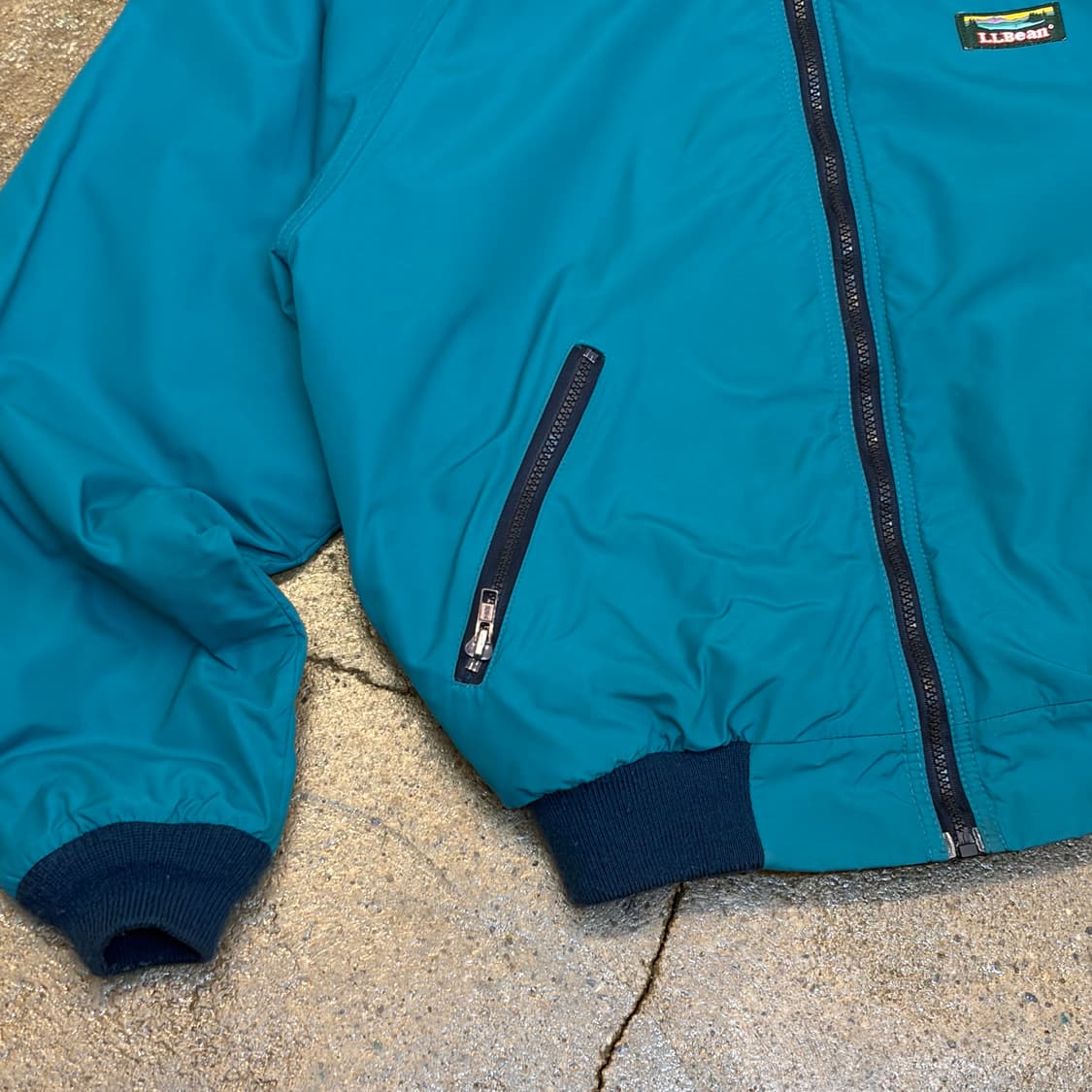 레어 80s Made in USA 엘엘빈 안감 플리스 바람막이 자켓 상품이미지5