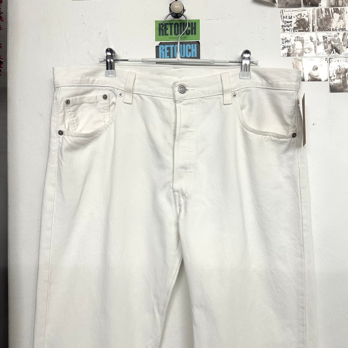 00’s 리바이스 501 화이트 데님진 상품이미지2