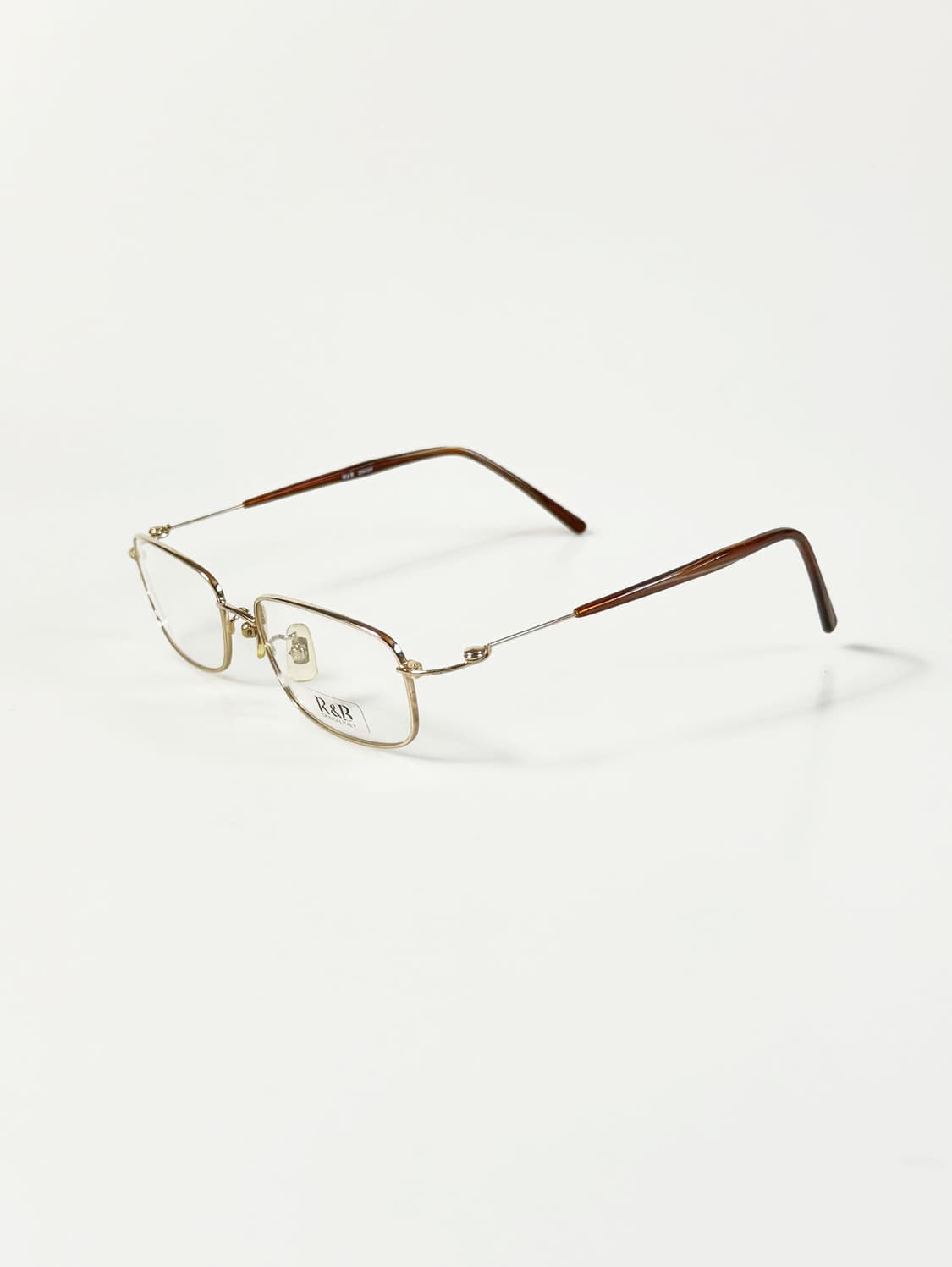 R&B EYEWEAR 골드 메탈 슬림 스퀘어 프레임 빈티지 안경 상품이미지3