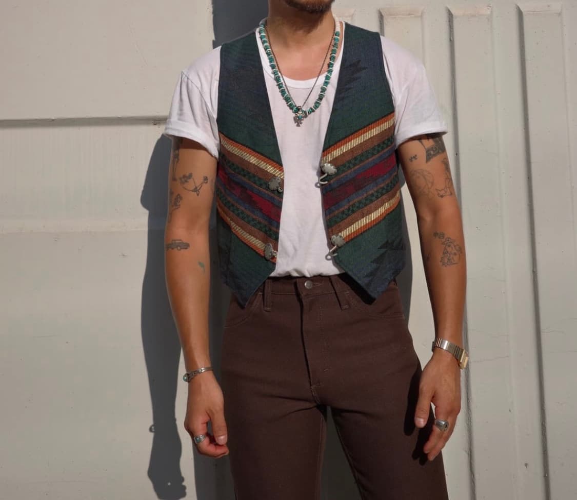 90's Roper South Western Vest 웨스턴 베스트 상품이미지7