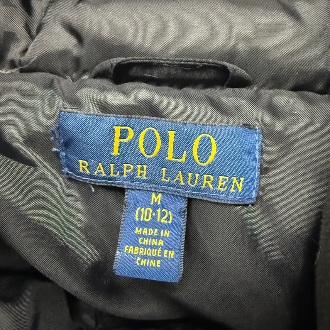 [정품/M] 폴로 랄프로렌 후드 패딩 블랙 b19 상품이미지5