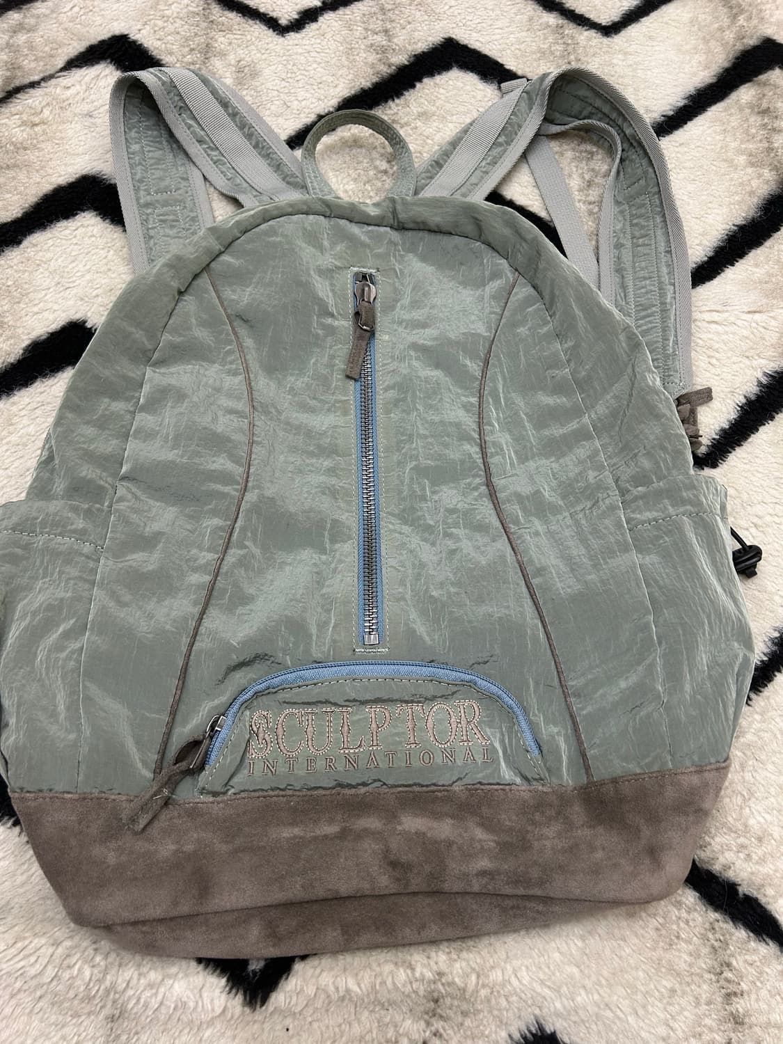 스컬프터 올드스쿨 나일론 백팩/세이지그린 상품이미지1