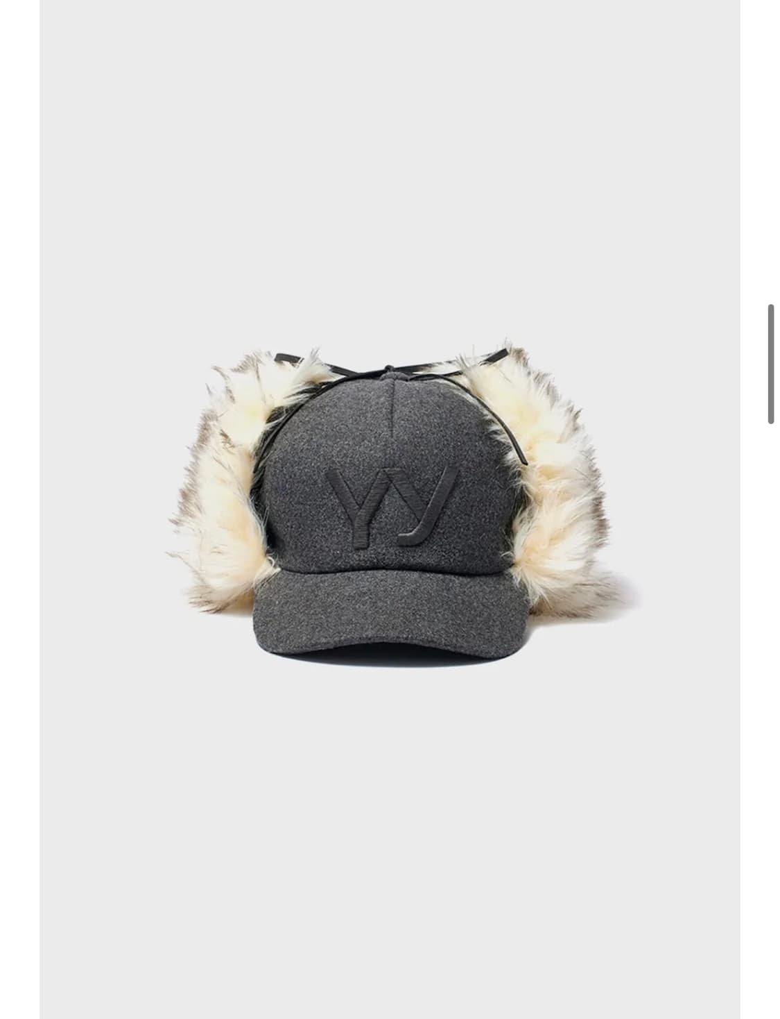 오픈와이와이 open yy 포우 퍼 코듀로이 이어플랩 캡 그레이 상품이미지1