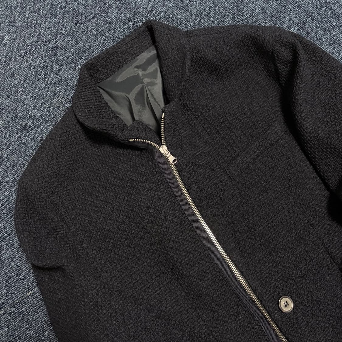 솔리드옴므 와플패턴 니트 자켓 상품이미지3