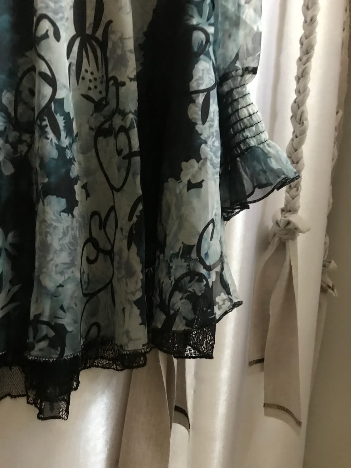 vintage velvet pattern one-piece 상품이미지7