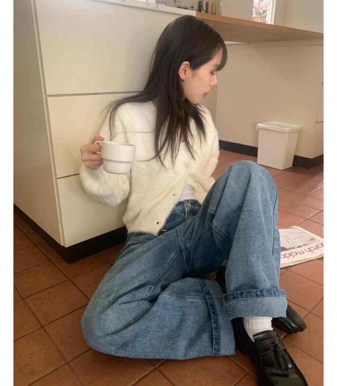 릿킴 HAIRY FUR BUTTON CARDIGAN 상품이미지1