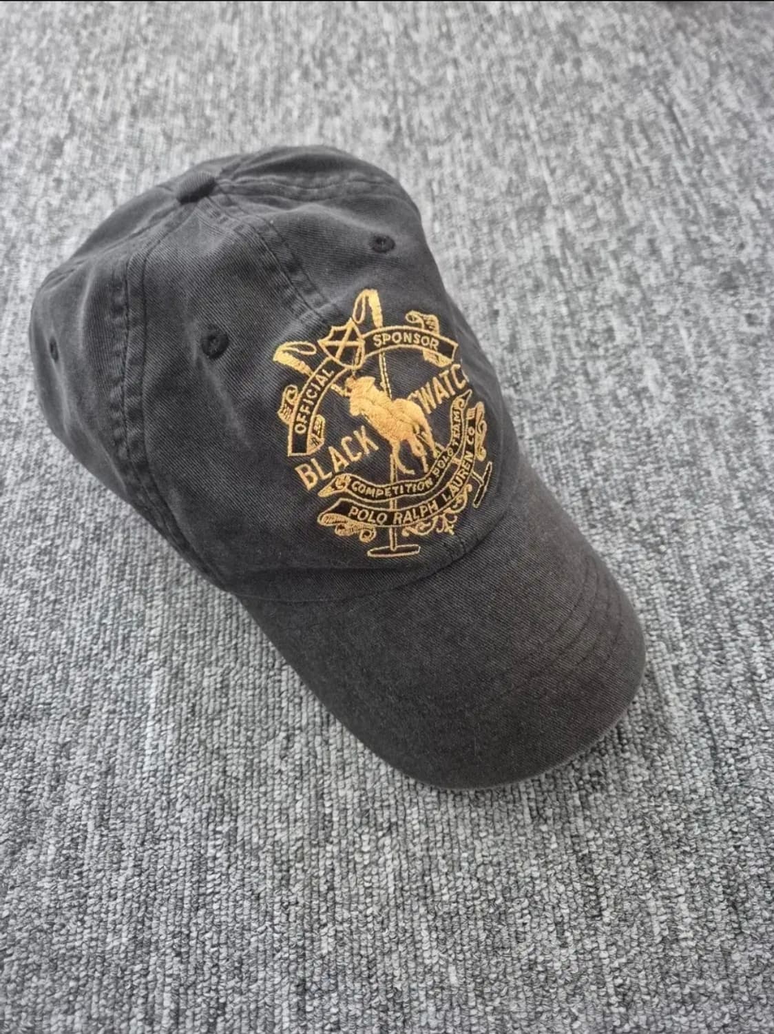 빈티지 폴로 블랙와치 볼캡 상품이미지2