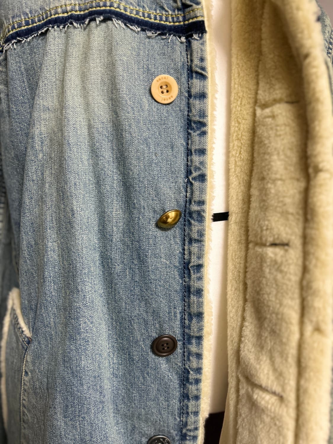 사카이 데님 쉐르파 그런지 코트 3 상품이미지3