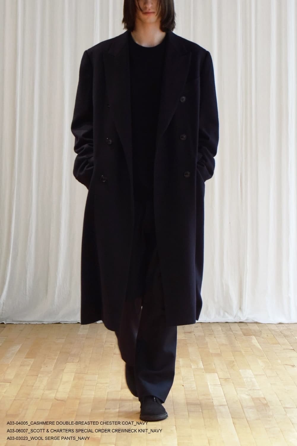 25aw comoli 코모리 캐시미어 더블 체스터 코트 3 상품이미지3