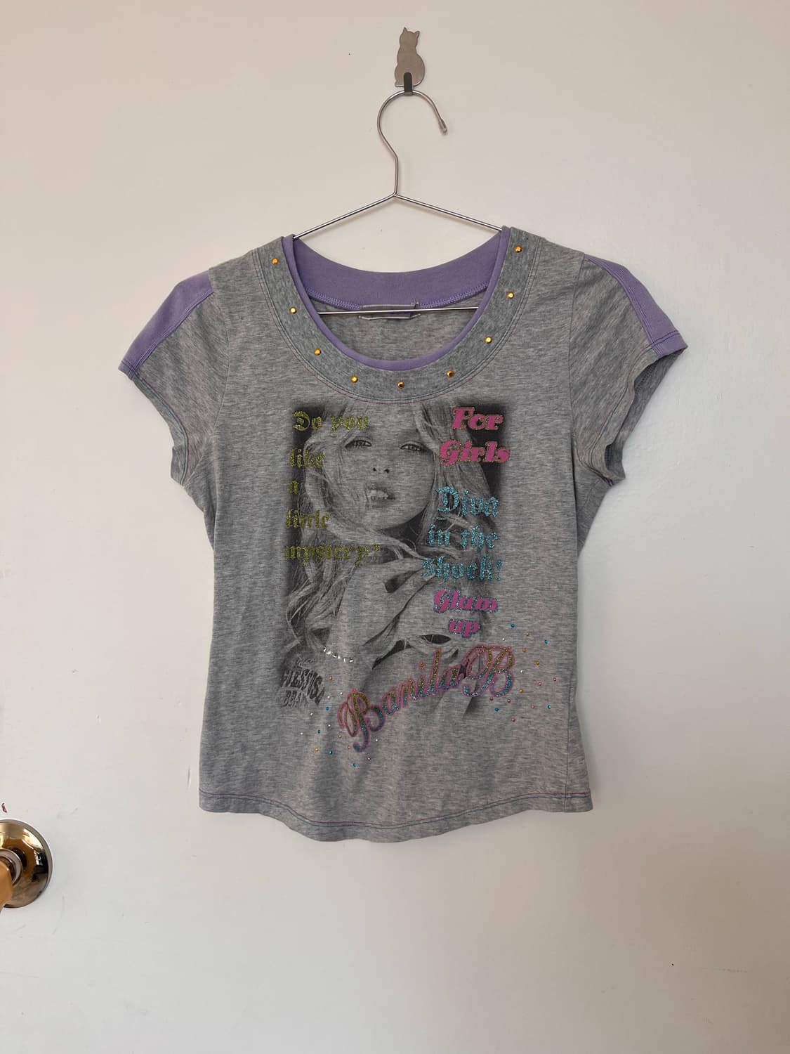 그레이 y2k 반팔티  상품이미지2