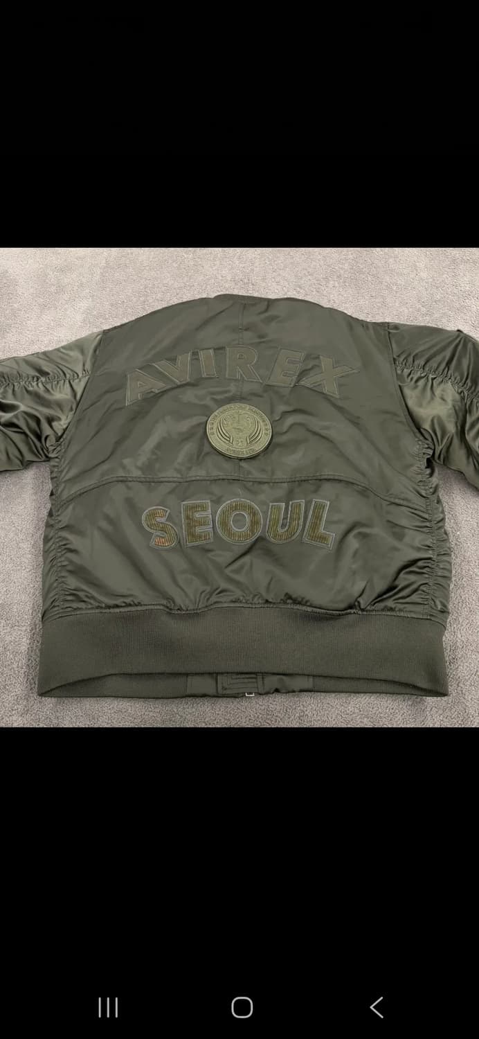 [정품/L] 아비렉스 AVIREX SEOUL MA-1JACKET c1 상품이미지4