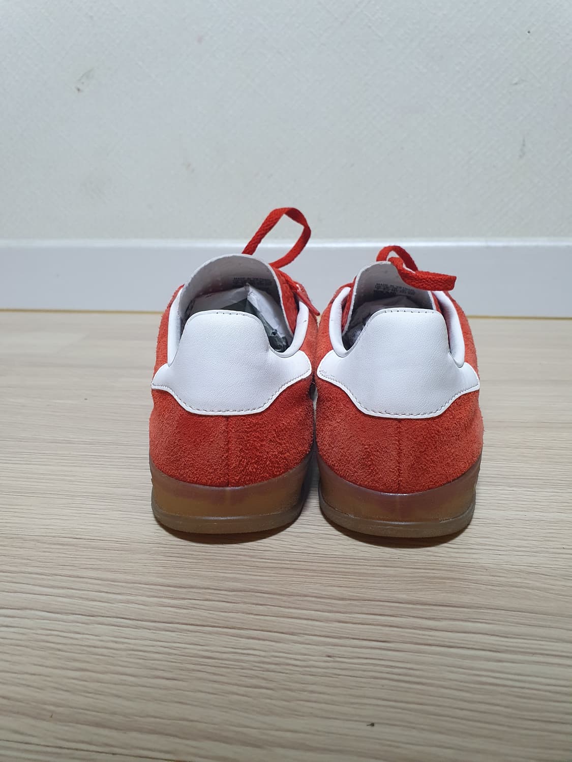 아디다스 가젤 인도어 레드 스웨이드 스니커즈 240 상품이미지5