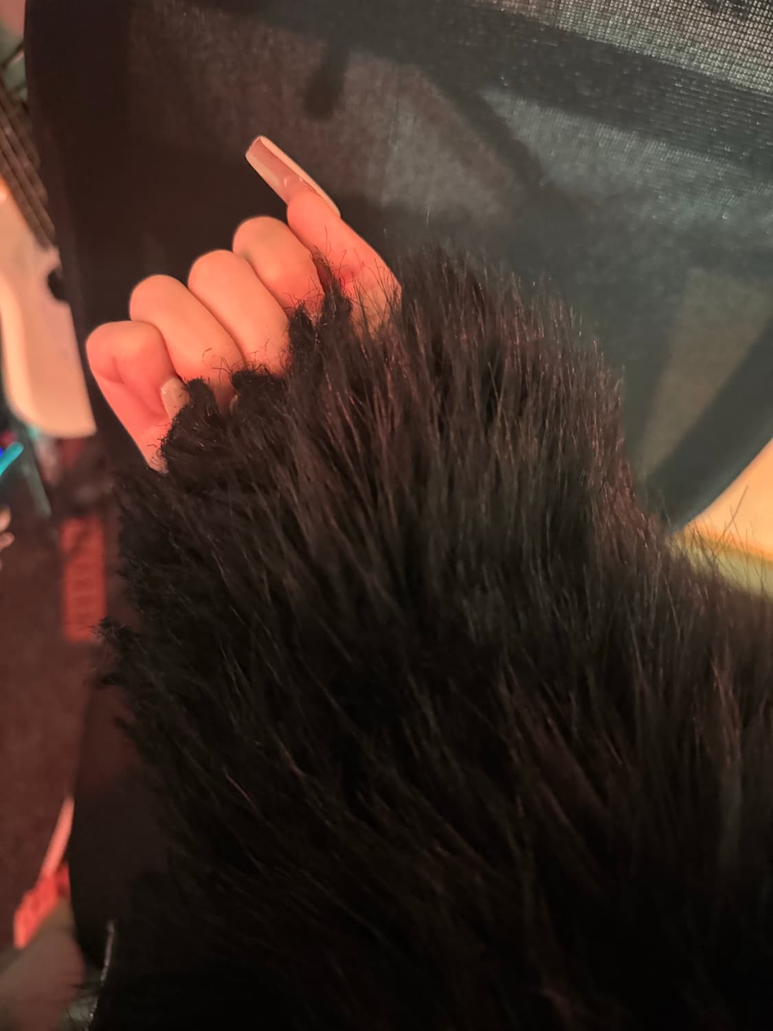 오픈와이와이 리버시블 퍼자켓 블랙 상품이미지4