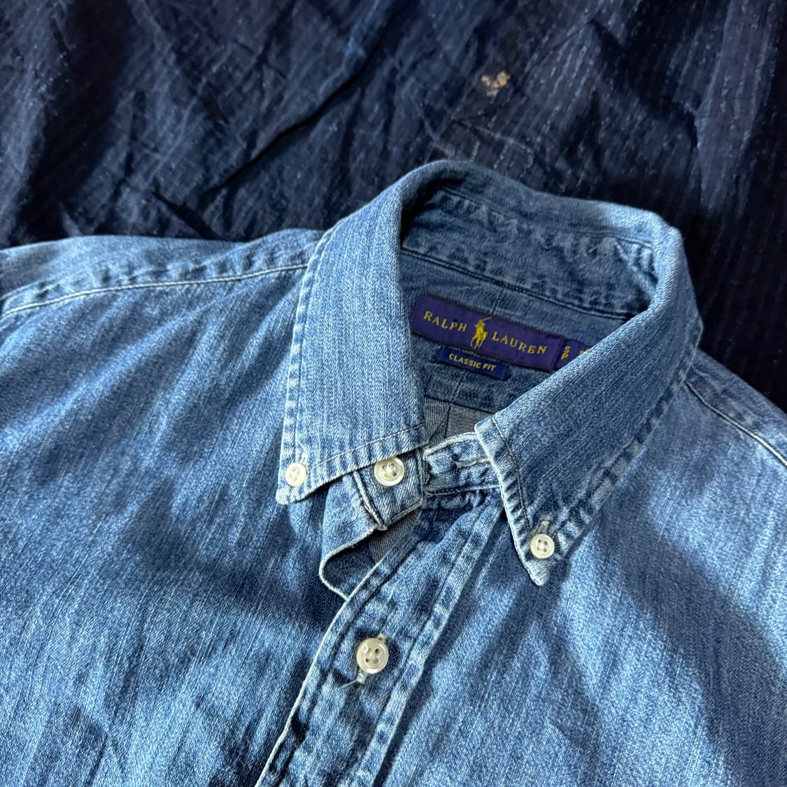 폴로 랄프로렌 클래식핏 샴브레이 셔츠 S 상품이미지2