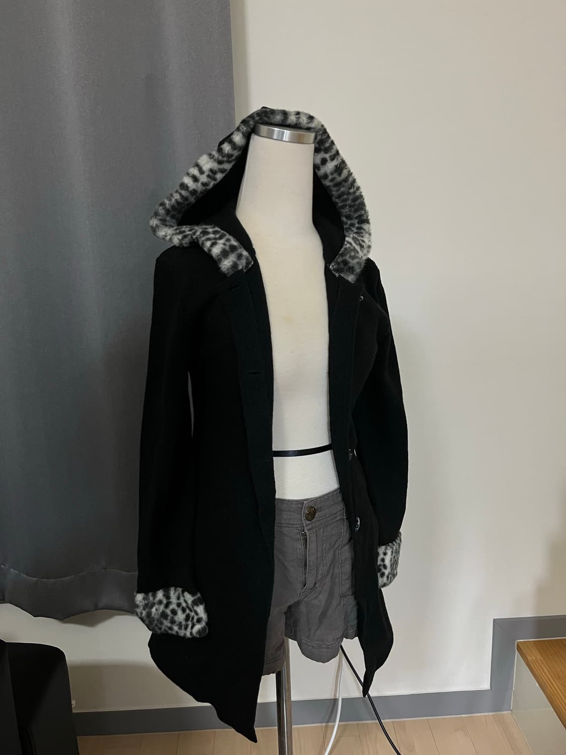 Leopard Long Zip-Up Hoodie 상품이미지2