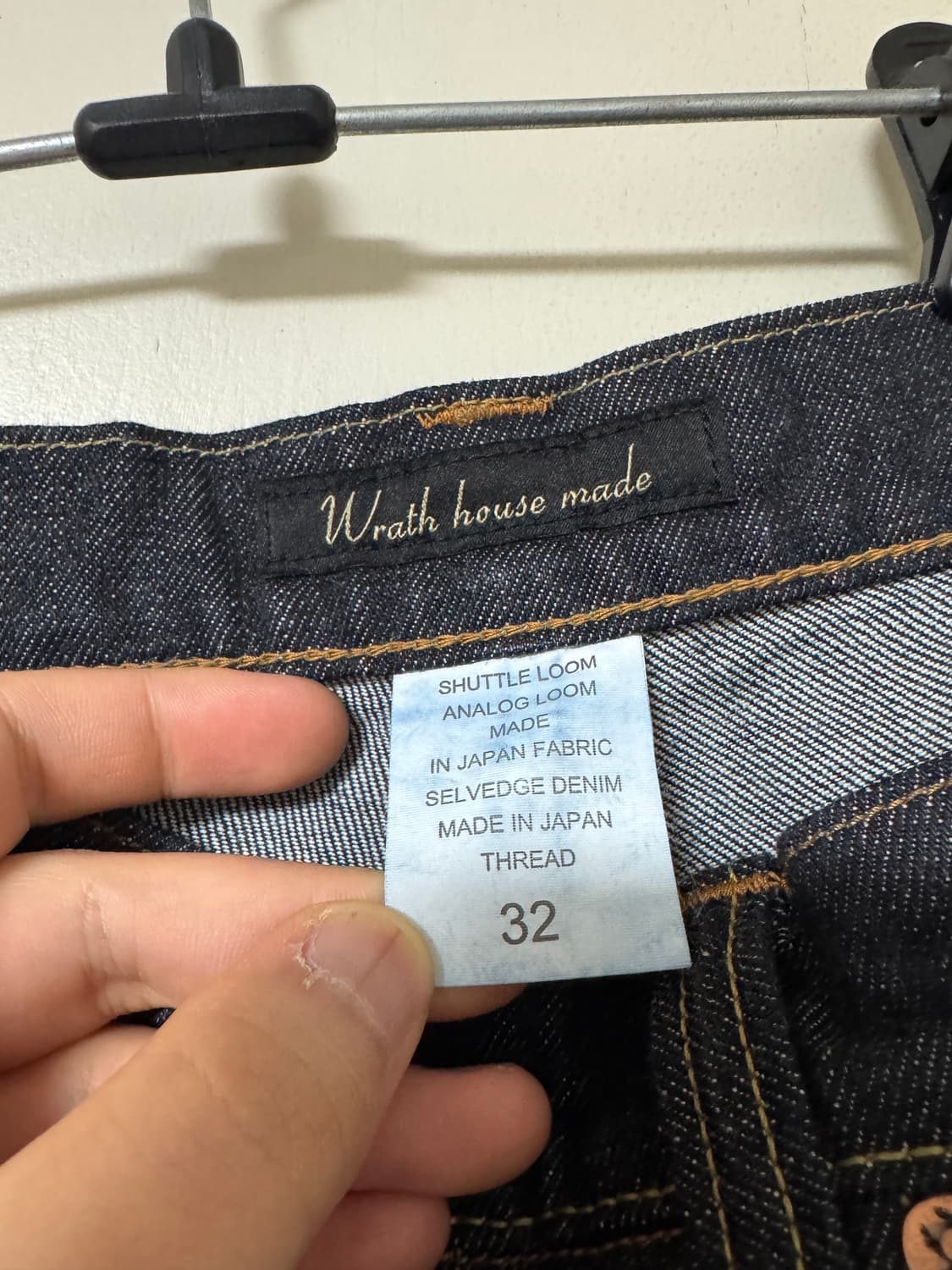 [32] Wrath 뤠쓰 009 와이드 스트레이트 인디고 새상품 상품이미지4