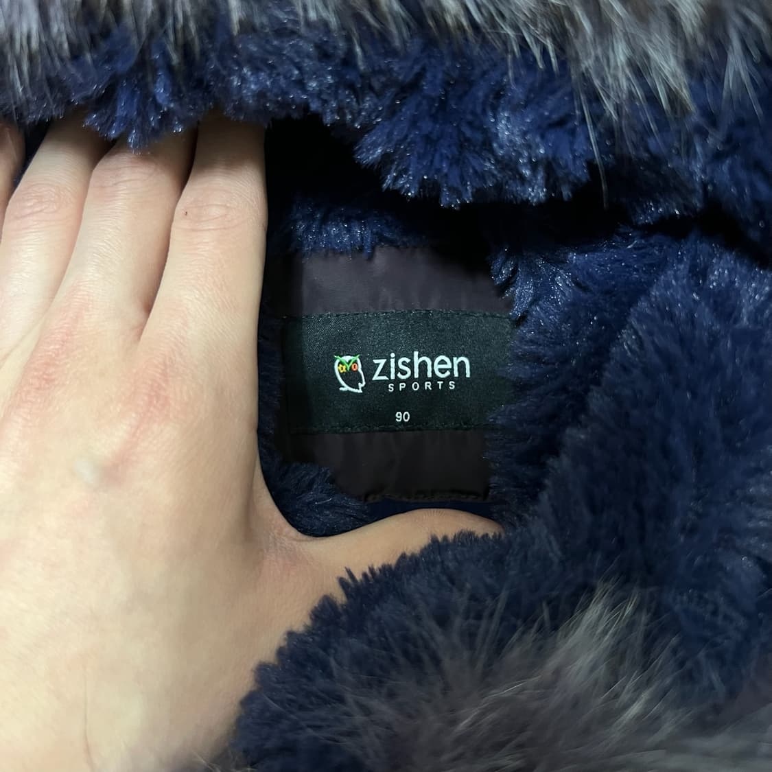 지센 여성 폭스퍼 후드 덕다운 롱패딩 55  상품이미지4