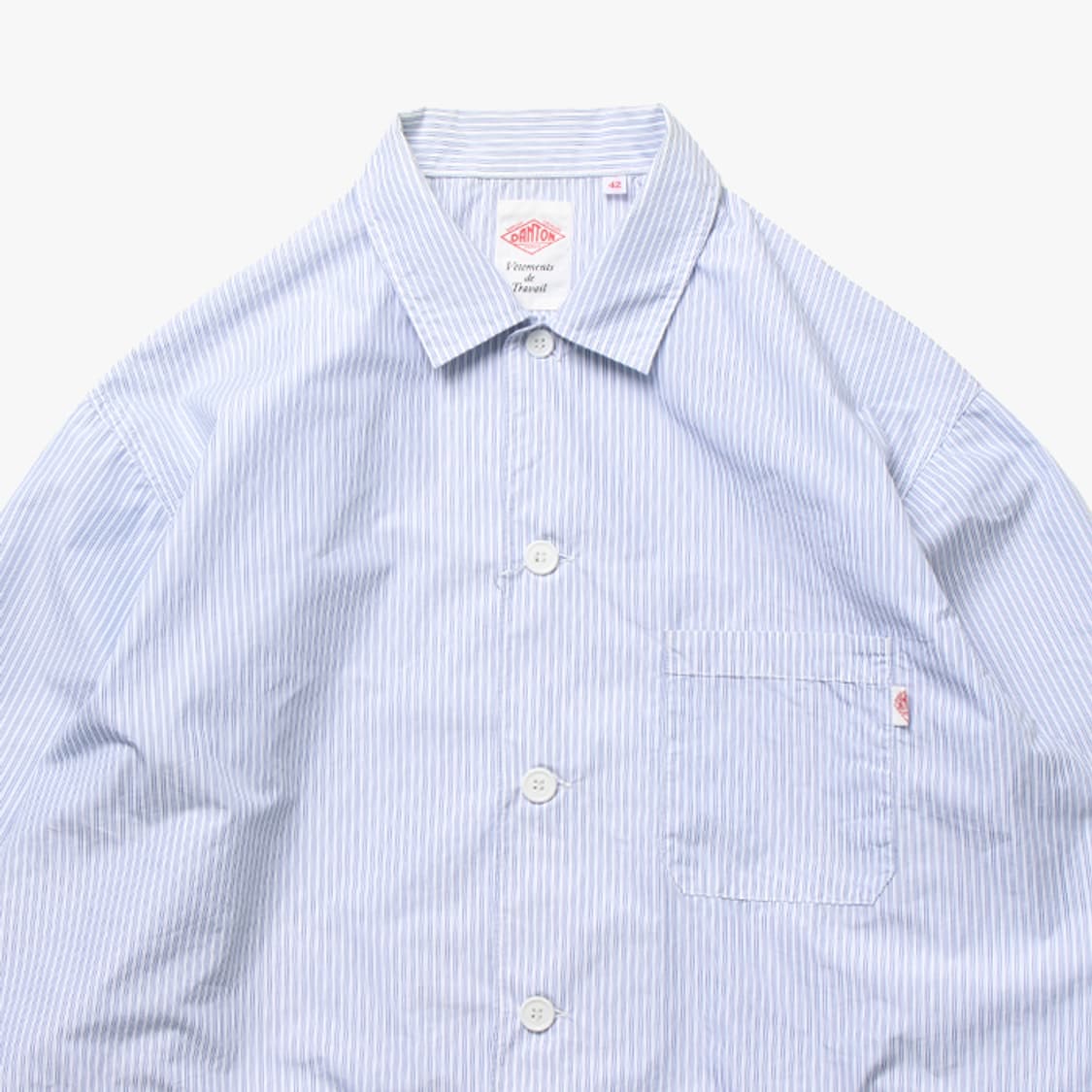 DANTON "Stripe Shirts Jacket" 상품이미지2