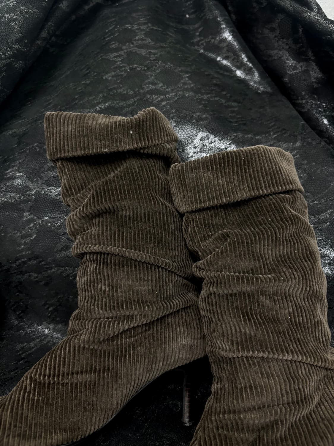 “Vintage” Y2K Mood Brown Suede Shoes 상품이미지7