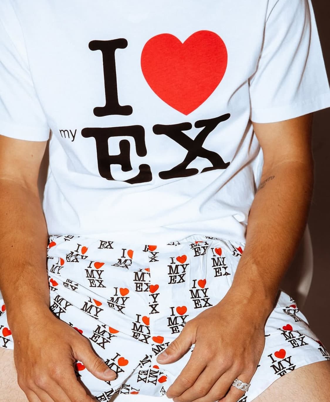 까르네볼렌테 I❤️EX 반팔 화이트 상품이미지1