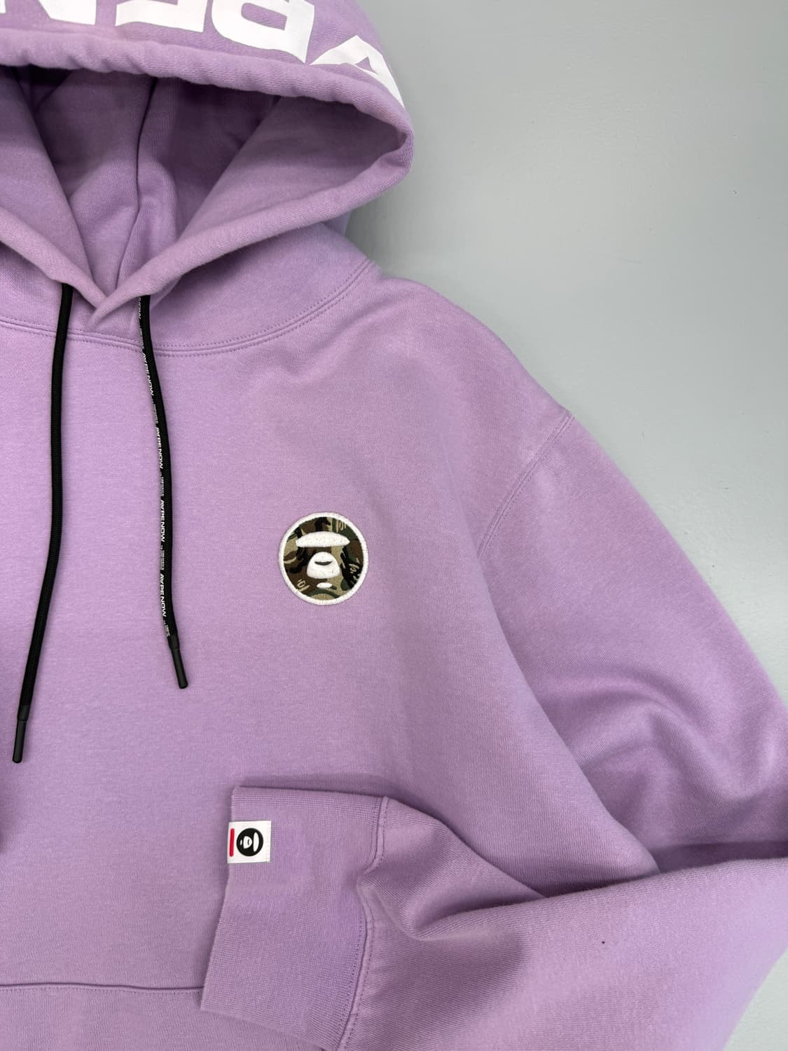 에이프 오버핏 로고 스웻 후드 상품이미지4