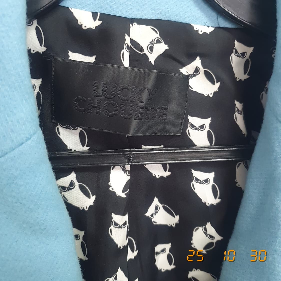 럭키슈에뜨 모직코트 36 블루 상품이미지3