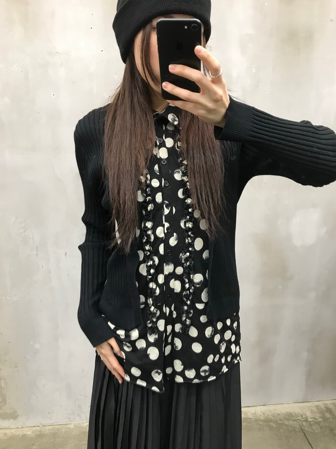 Frill dot layered knit 상품이미지7