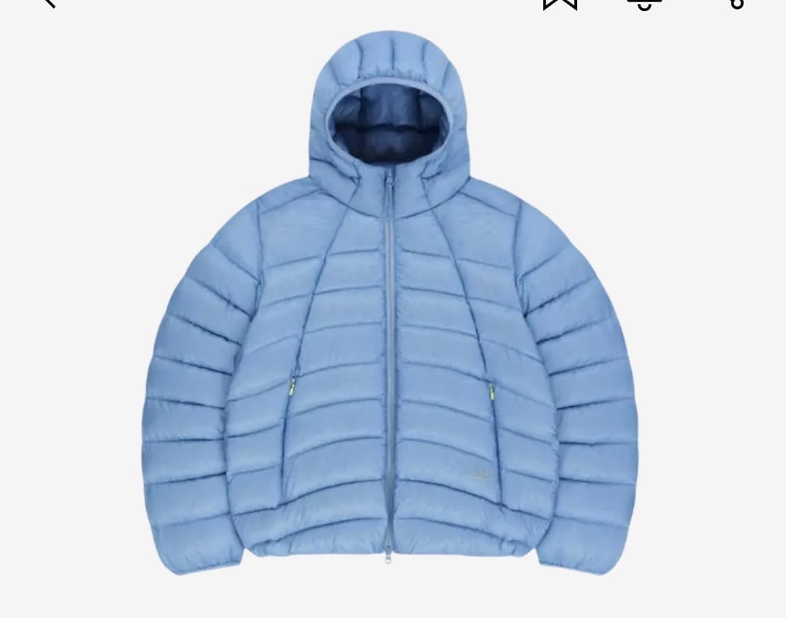 Sunlove 후드 플라이 라이트 다운 자켓 라이트 블루(S) 상품이미지1