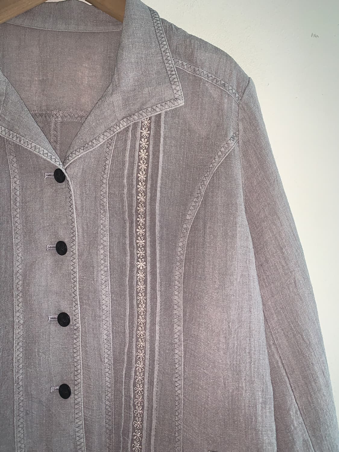 Lace embroidery shirts blouse 상품이미지3