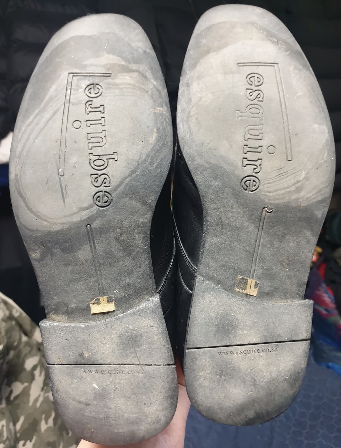 에스콰이어 소가죽 스퀘어토 더비 블랙 (265) 상품이미지5