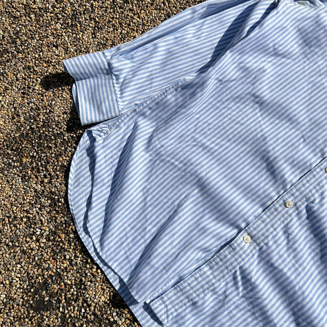 폴로(POLO RalphLauren)스트라이프 블루 포니 셔츠 상품이미지3