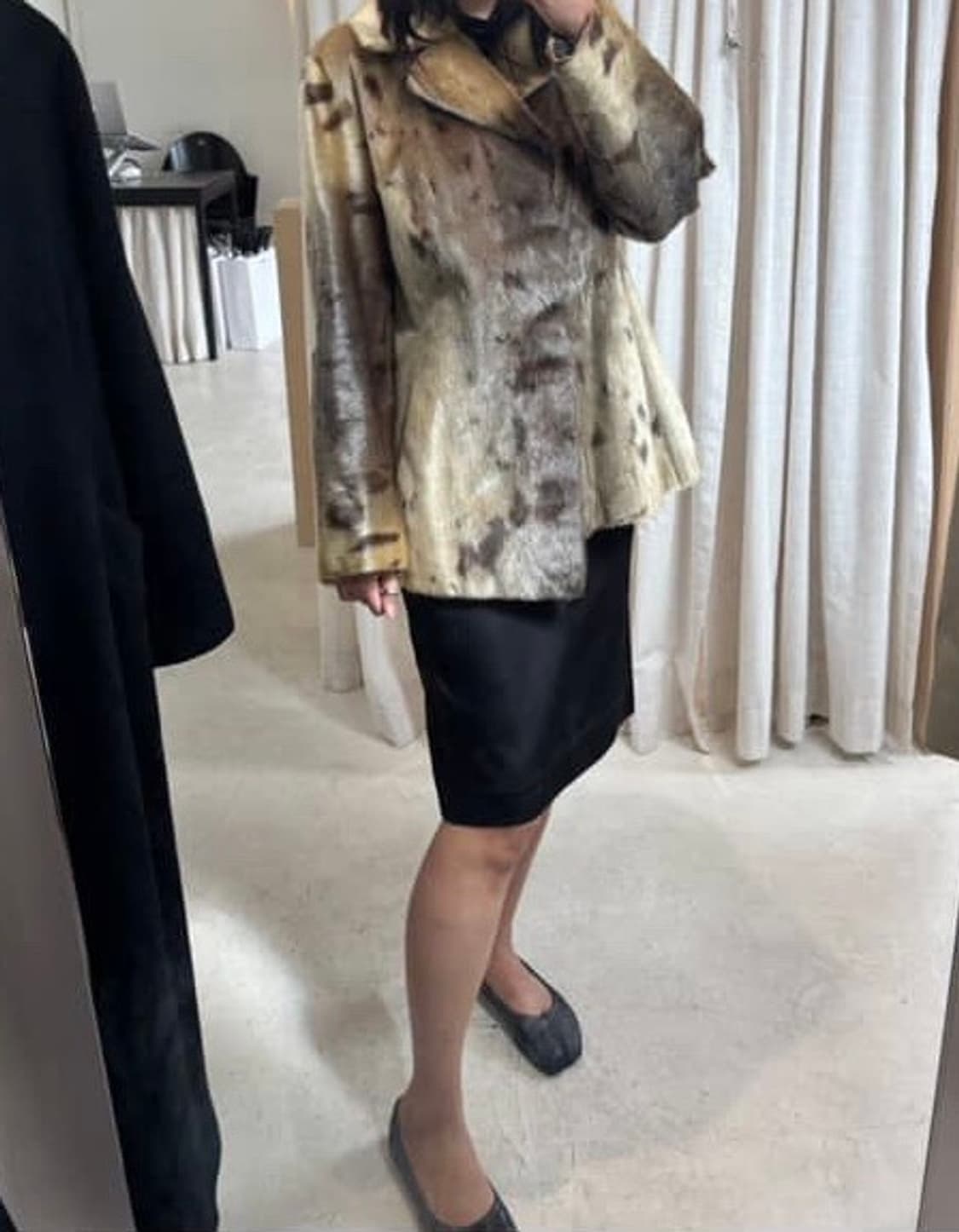 리얼물개퍼자켓 하프코트 상품이미지5