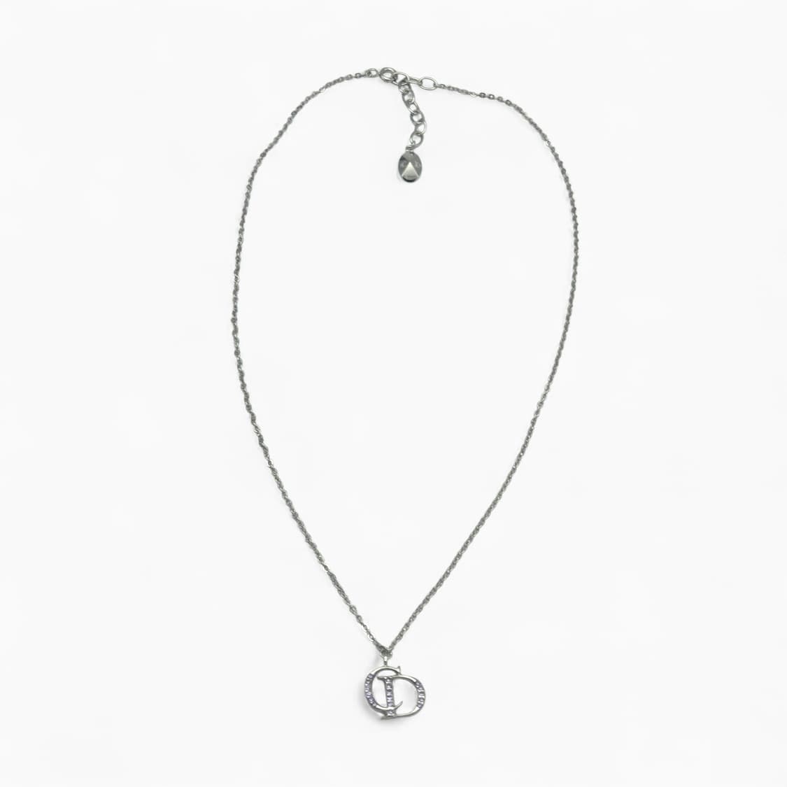 디올 큐빅 CD 로고 목걸이 상품이미지4