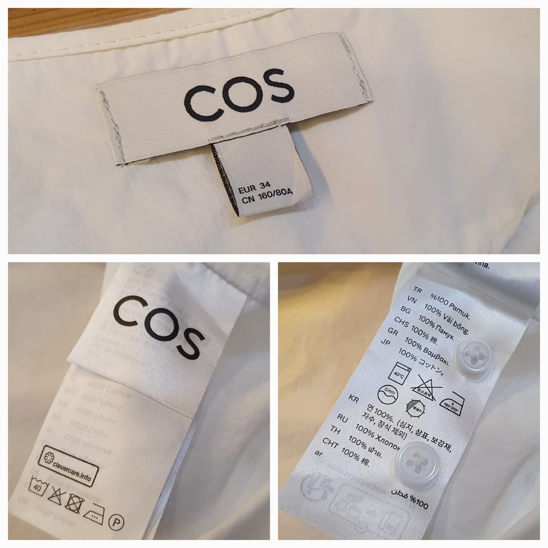77.COS 라운드 화이트셔츠 상품이미지6