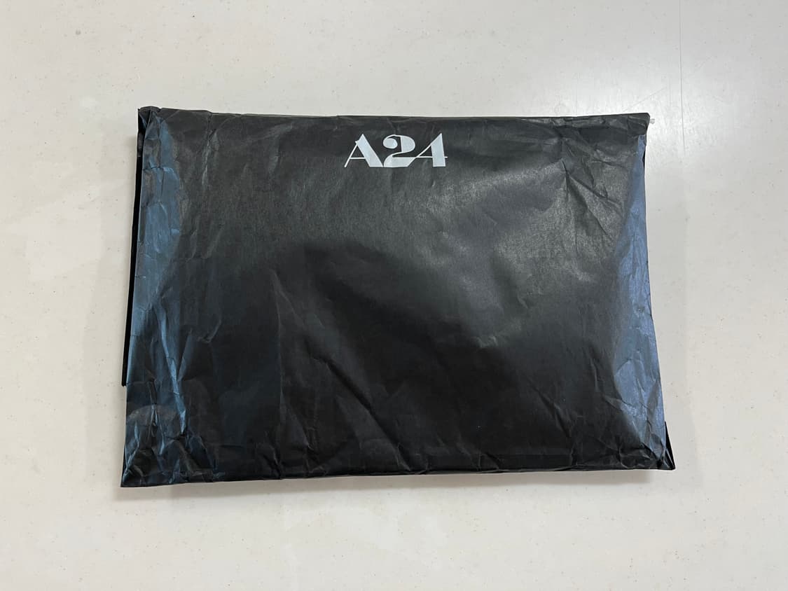 [M] A24 x 에브리띵에브리웨어올엣원스 구글리 아이 로고 티셔츠 반팔 상품이미지4