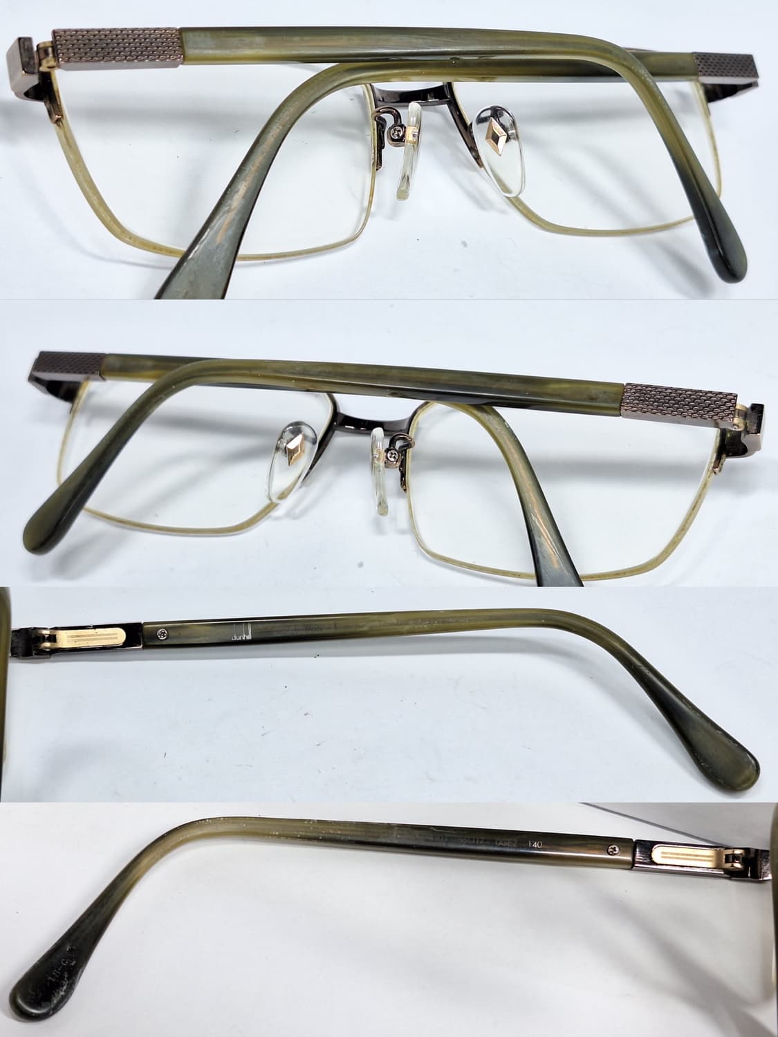 DUNHILL 던힐 VDH110J 티타늄 프리미엄 반무테 안경테 안경 상품이미지7