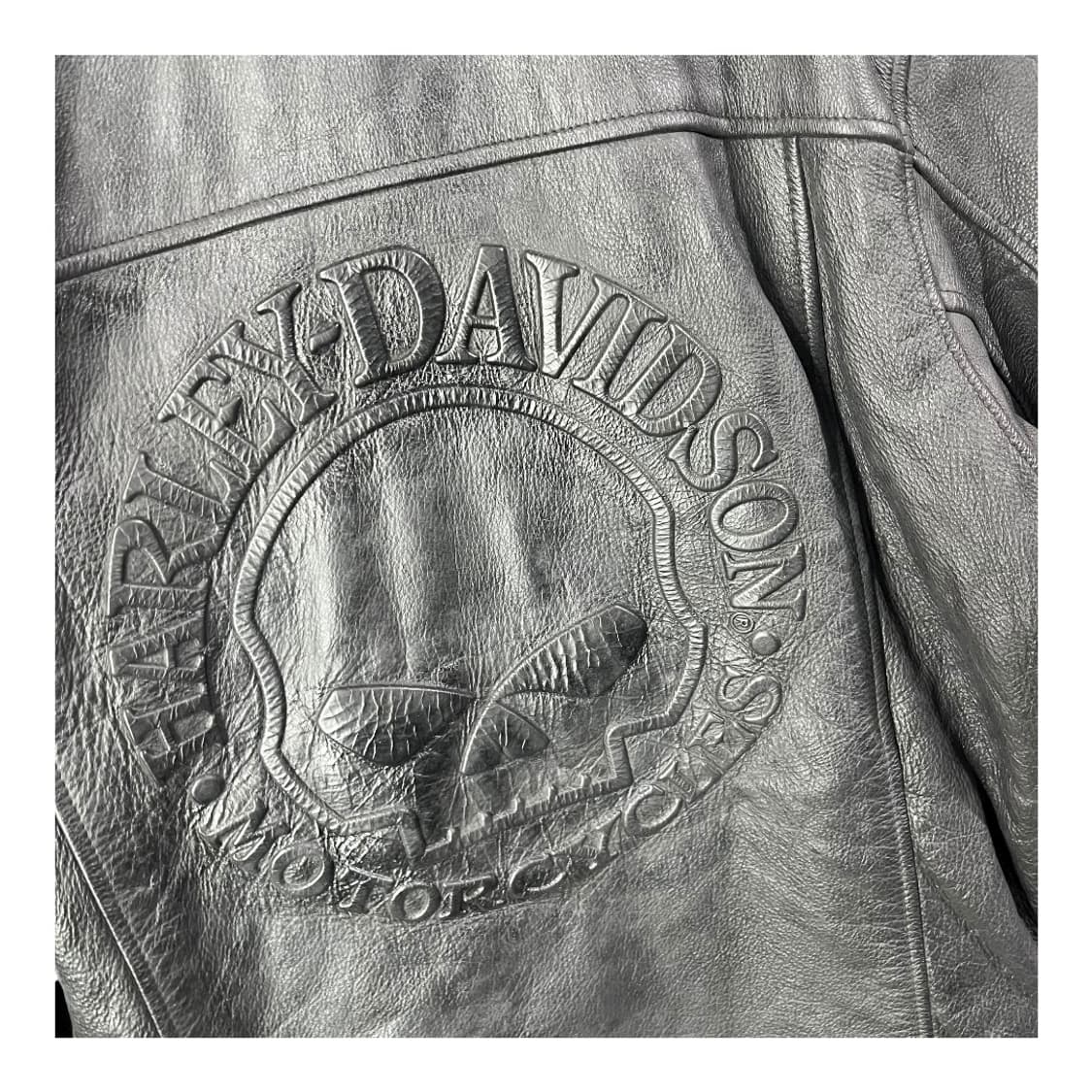 [Harley Davidson] 할리데이비슨 카우레더 스컬 레더자켓 상품이미지5