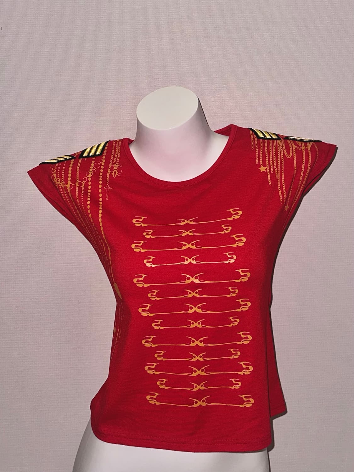 클립 프린팅 펑크 빈티지 캡소매 티 상품이미지2