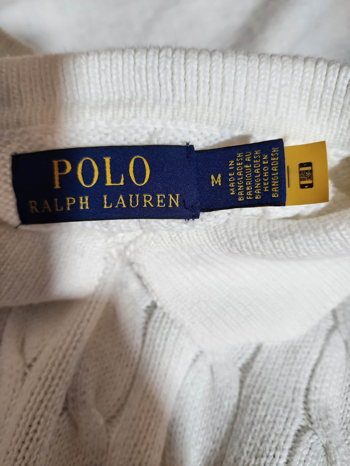 폴로 랄프로렌 케이블 니트 반팔 M 상품이미지5