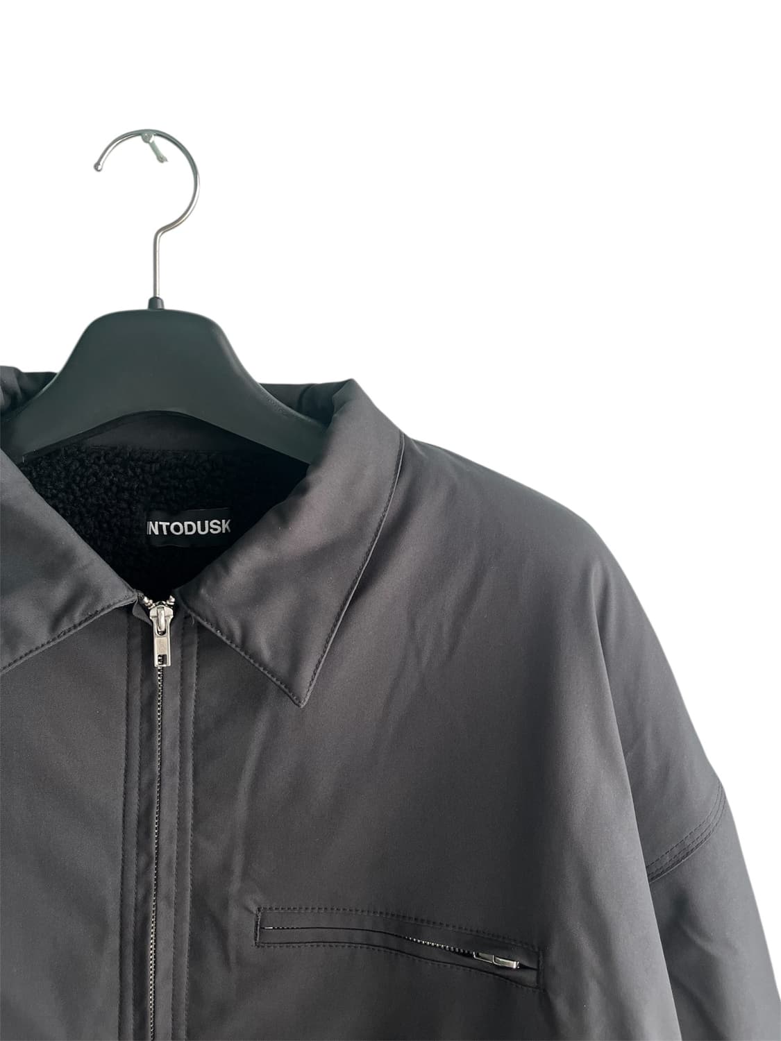 [L] INTODUSK 시어링 워크봄버자켓 블랙 상품이미지2