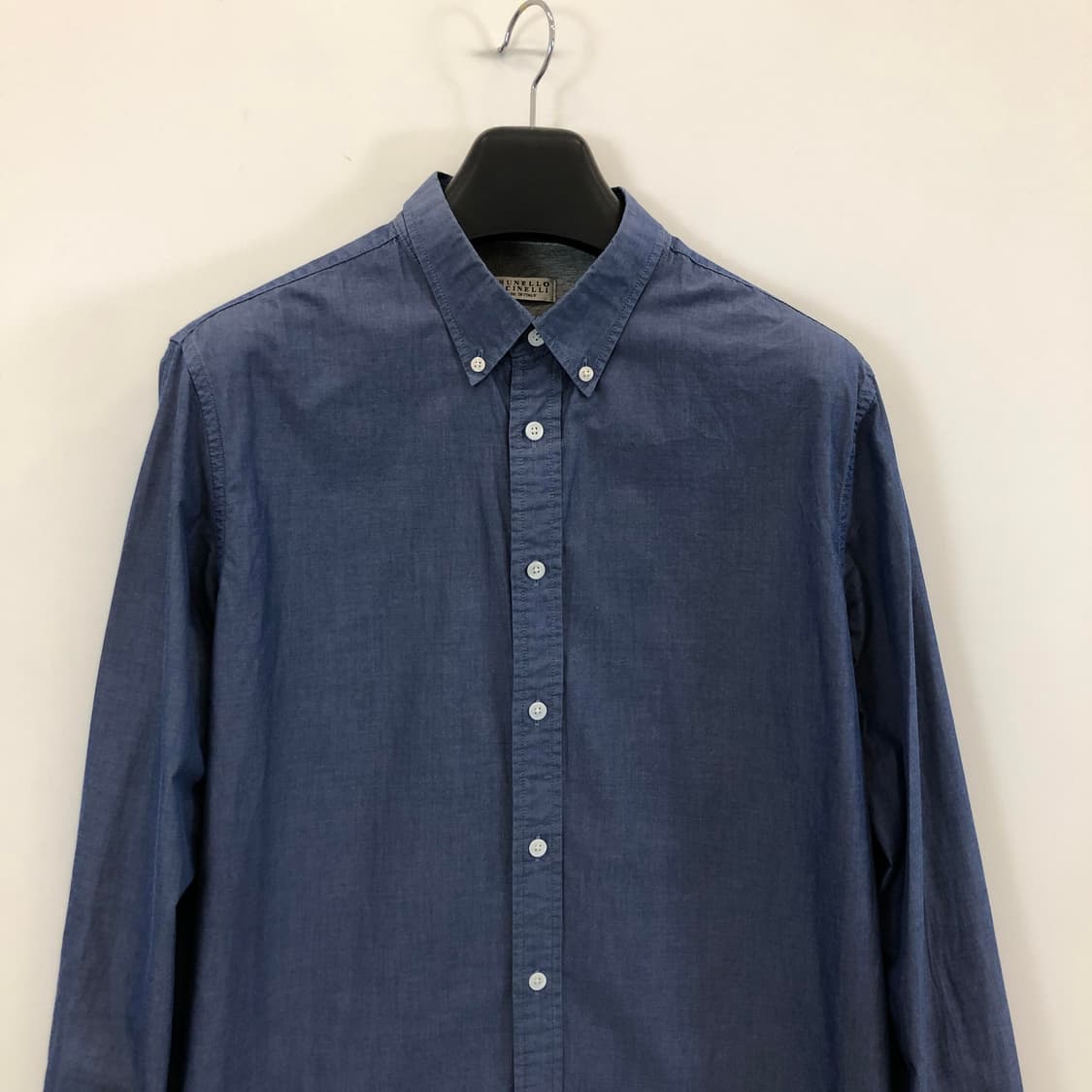 브루넬로쿠치넬리 솔리드 블루셔츠 L 상품이미지4