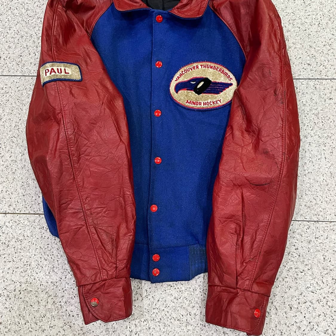 밴쿠버 썬더버드 빈티지 바시티 자켓 (L) 상품이미지3