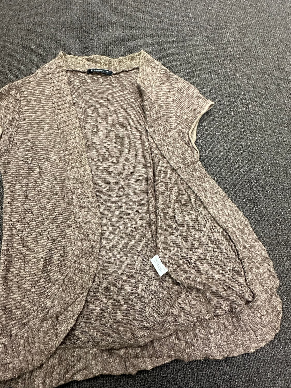 OS)napalm vintage 여셩 브라운 니트 베스트 상품이미지4