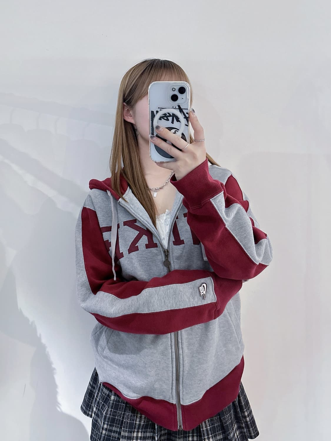 나이키 00‘s 스펠로고 후드집업 상품이미지1