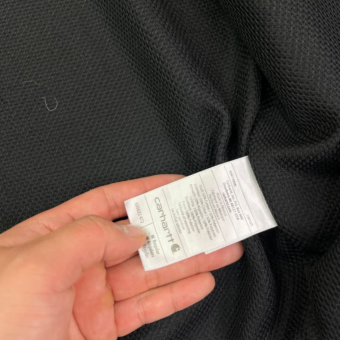 105 칼하트 네이비 써멀 후드집업 상품이미지5